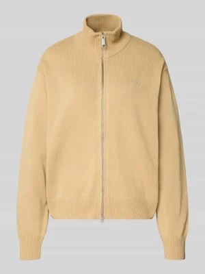 Kardigan z wyhaftowanym logo model 'Kori' Carhartt WIP Beżowy
