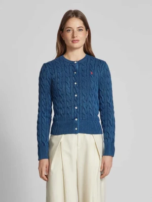 Kardigan z wyhaftowanym logo Polo Ralph Lauren