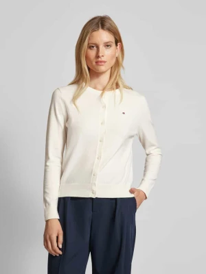 Kardigan z wyhaftowanym logo Tommy Hilfiger