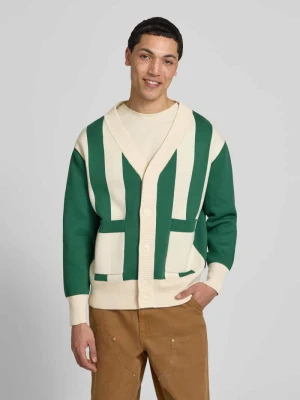 Kardigan z wzorem w paski i dekoltem w serek BLKVIS