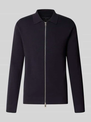 Kardigan z zamkiem błyskawicznym dwustronnym model 'MILANO' Jack&Jones Granatowy