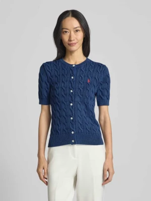 Kardigan ze ściegiem warkoczowym Polo Ralph Lauren