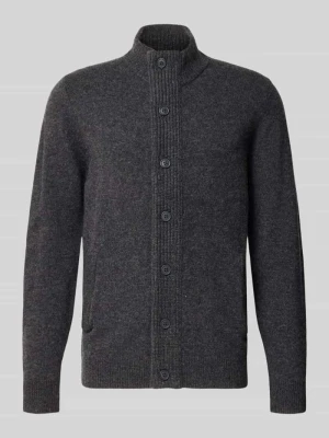 Kardigan ze stójką Essential PATCH Barbour Grafitowy