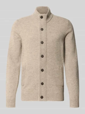 Kardigan ze stójką Barbour Jasnoszary
