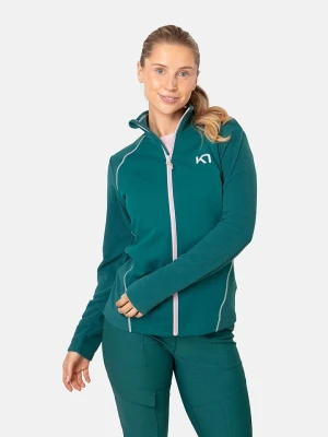 KARI TRAA Bluza polarowa "Kari" w kolorze ciemnozielonym rozmiar: S