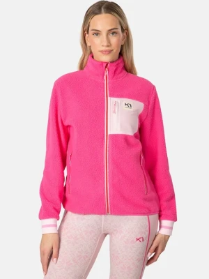 Kari Traa bluza polarowa ROTHE damska kolor różowy gładka 623487