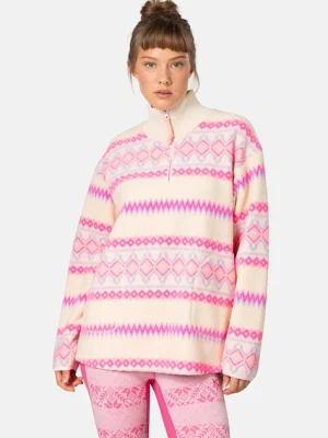 Kari Traa bluza sportowa RUTHIE damska kolor beżowy wzorzysta 623610