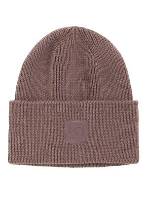 KARI TRAA Czapka-beanie "Kyte" w kolorze jasnobrązowym rozmiar: onesize