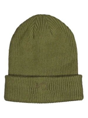 KARI TRAA Czapka beanie w kolorze khaki rozmiar: onesize