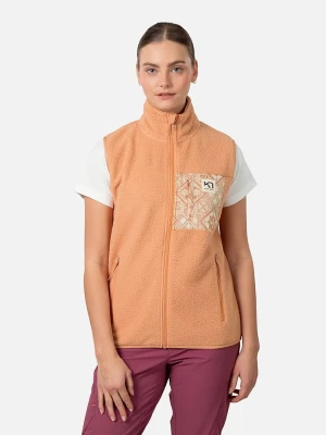 KARI TRAA Kamizelka polarowa "Rothe" w kolorze brzoskwiniowym rozmiar: M