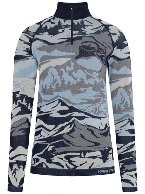 KARI TRAA Koszulka funkcyjna "Mille" w kolorze granatowo-błękitnym rozmiar: M