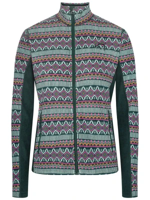 KARI TRAA Kurtka polarowa "Olga" w kolorze ciemnozielono-miętowym rozmiar: S