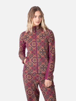 KARI TRAA Kurtka polarowa "Olga" w kolorze fiołkowo-brzoskwiniowym rozmiar: S