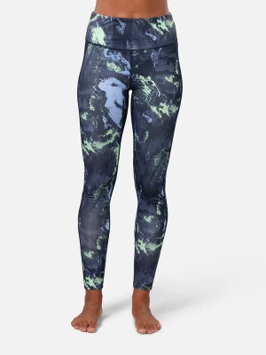 KARI TRAA Legginsy sportowe "Fierce" w kolorze czarno-granatowym rozmiar: M