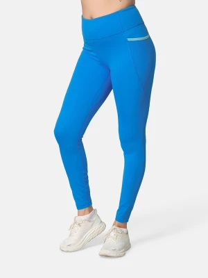 KARI TRAA Legginsy sportowe "Nia" w kolorze niebieskim rozmiar: XS