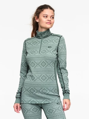 KARI TRAA Sweter "Floke" w kolorze zielonym rozmiar: M
