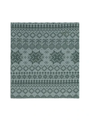 KARI TRAA Wełniany szal-koło w kolorze zielonym rozmiar: onesize