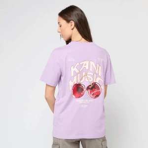 Karl Kani Signature Cherry Print Oversized T-Shirt kobiety T-Shirty i Polo fioletowy rozmiar Odzież