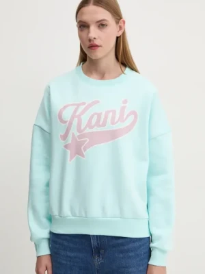 Karl Kani bluza damska kolor niebieski z nadrukiem 61200004