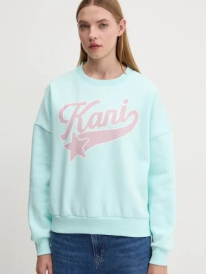 Karl Kani bluza damska kolor niebieski z nadrukiem 61200004