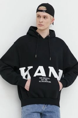 Karl Kani bluza męska kolor czarny z kapturem z nadrukiem