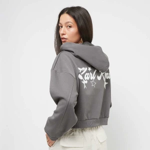 Karl Kani Chest Signature Crop Zip Hoodie kobiety Bluzy niebieski rozmiar Odzież