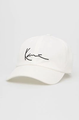 Karl Kani czapka bawełniana kolor biały z aplikacją KKMACCQ12121WHT-white