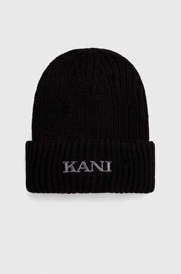 Karl Kani czapka kolor czarny z grubej dzianiny