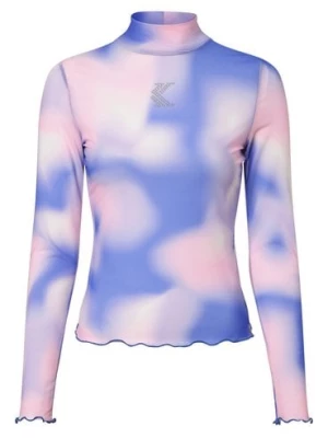 Karl Kani Damska koszulka z długim rękawem Kobiety Sztuczne włókno niebieski|różowy|wielokolorowy wzorzysty,