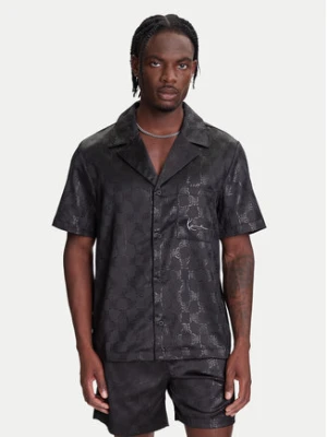 Karl Kani Koszula Signature All Over Print Resort PD00005369 Czarny Regular Fit