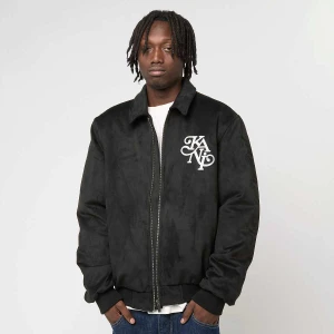 Karl Kani Legacy Faux Suede Bowling Jacket mężczyźni Bomberki czarny rozmiar Odzież