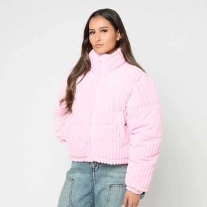 Karl Kani OG K Corduroy Short Puffer Jacket kobiety Kurtki puchowe różowy rozmiar Odzież