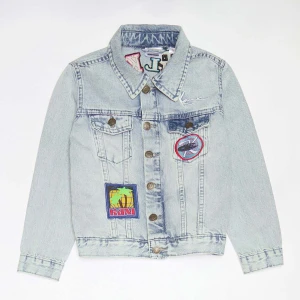 Karl Kani Patches Denim Jacket Junior uniseks Kurtki dżinsowe niebieski rozmiar Odzież