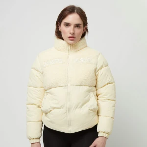 Karl Kani Retro Teddy Puffer Jacket kobiety Kurtki puchowe beż rozmiar Odzież