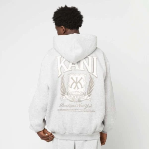 Karl Kani Script Emblem Zip Hoodie mężczyźni Bluzy szary rozmiar Odzież
