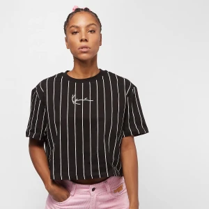 Karl Kani Signature Pinstripe Tee black/white kobiety T-Shirty i Polo czarny rozmiar Odzież