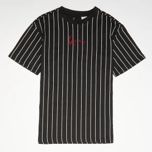 Karl Kani Small Signature Essential Pinstripe Tee Junior uniseks T-Shirts czarny rozmiar Odzież