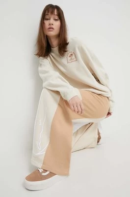Karl Kani spodnie dresowe bawełniane kolor beżowy wzorzyste