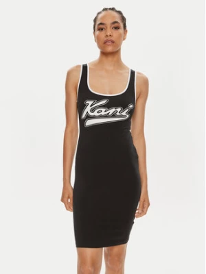 Karl Kani Sukienka letnia Varsity 6160828 Czarny Slim Fit