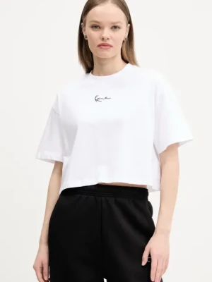 Karl Kani t-shirt bawełniany damski kolor biały 6137873