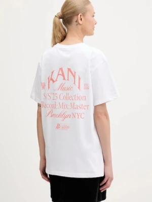 Zdjęcie produktu Karl Kani t-shirt bawełniany damski kolor biały PD00005459