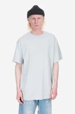 Karl Kani t-shirt bawełniany kolor niebieski z aplikacją 6037509-Niebieski