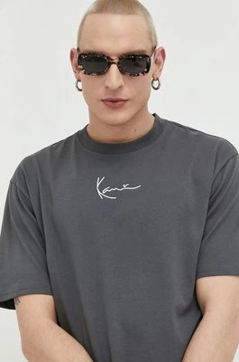 Karl Kani t-shirt bawełniany kolor szary z aplikacją 6037587-dark.grey