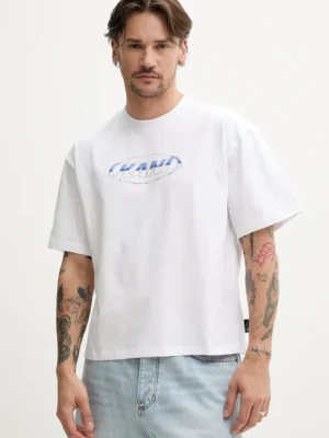 Karl Kani t-shirt bawełniany męski kolor biały z nadrukiem 60300356