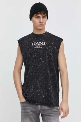 Karl Kani t-shirt bawełniany męski kolor czarny