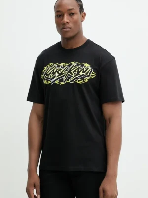 Karl Kani t-shirt bawełniany męski kolor czarny z nadrukiem 60300355