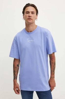 Karl Kani t-shirt bawełniany męski kolor niebieski z aplikacją 6069217