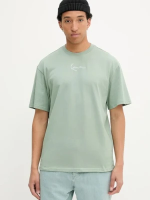 Karl Kani t-shirt bawełniany męski kolor zielony z aplikacją PD00008142