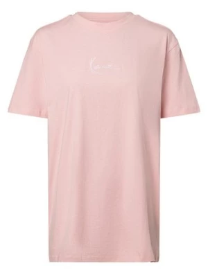 Karl Kani T-shirt damski Kobiety Bawełna różowy jednolity,