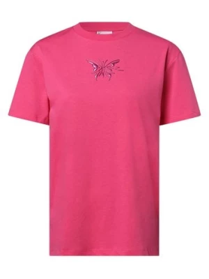 Karl Kani T-shirt damski Kobiety Bawełna wyrazisty róż nadruk,
